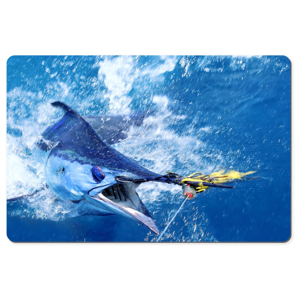 Blue Marlin fishing gifts desk pad