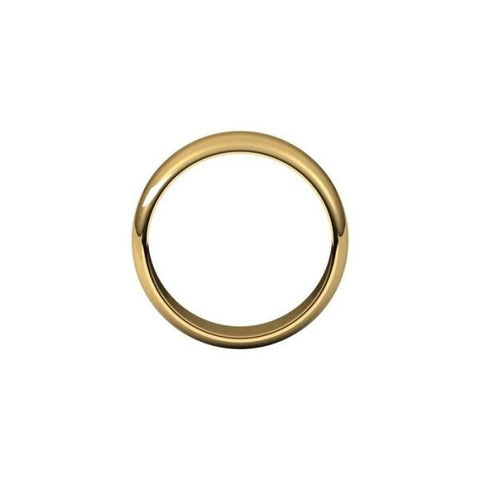 Wedding Band 7.0mm Half Round, Gold Band, Gold Wedding Ring, Silver Wedding Ring
