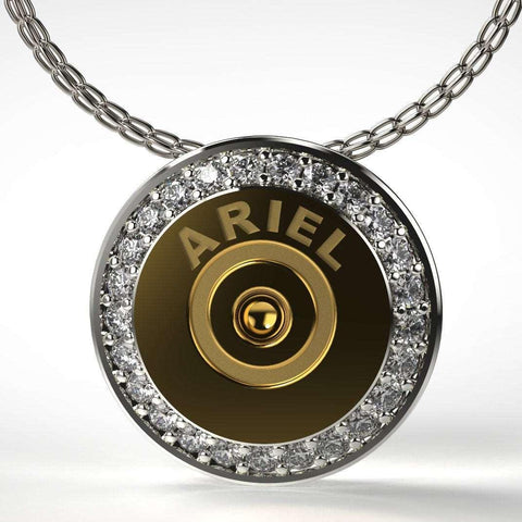 Sakcon Jewelers Pendant 14K Rose Gold Bullet Diamond Pendant shell casing pendant