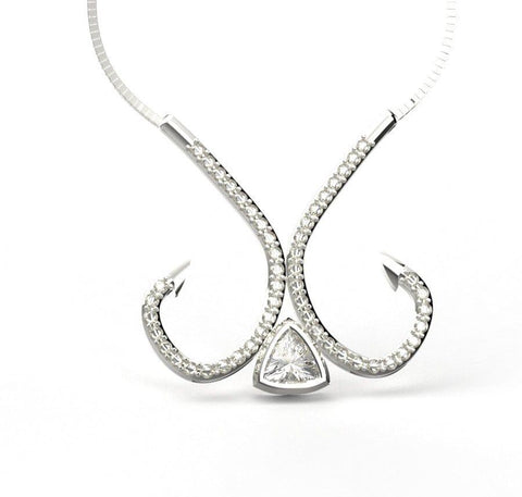 Sakcon Jewelers Pendant Double Fish Hook Pendant
