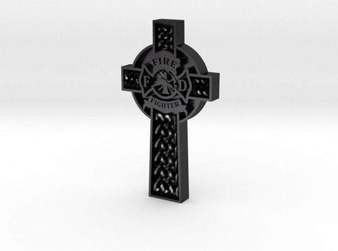 Sakcon Jewelers Pendant Firefighter's Cross Large