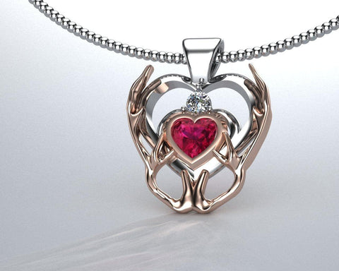 Sakcon Jewelers Pendant Heart Of The Deer-Antlered