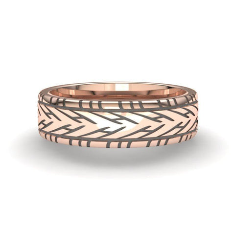 Sakcon Jewelers Ring Nascar Rain Tire Ring-8mm