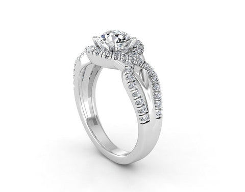 Sakcon Jewelers Ring Seria Diamond/Moissanite Engagement Ring