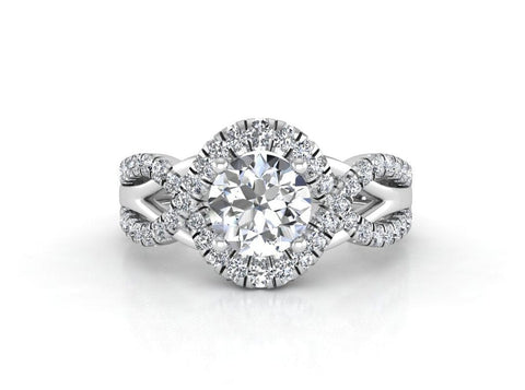 Sakcon Jewelers Ring Seria Diamond/Moissanite Engagement Ring