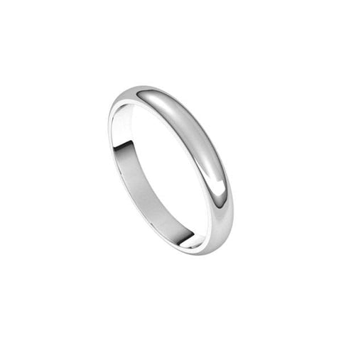Sakcon Jewelers Ring Silver Wedding Band 3.0mm Half Round