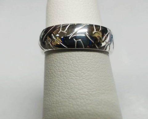 Sakcon Jewelers Ring Street Bike 2-6mm Motocycle Tire Tread Ring