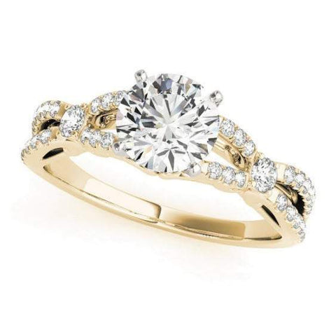 Sakcon Jewelers Rings Serenity Diamond Engagement Ring Moissanite Engagement Ring