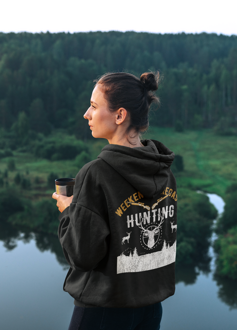 Weekend Forecast-Hunting Hoodie, Deer Hunting Hoodie, Hunting Gifts