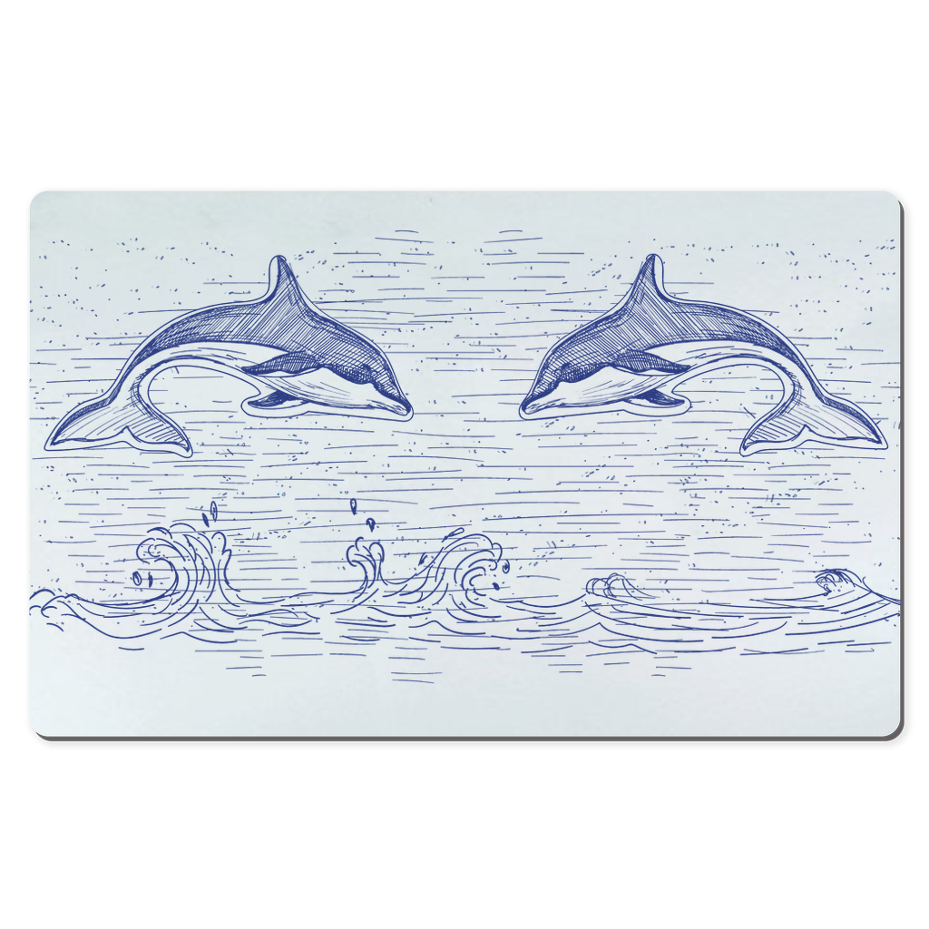 Jumping Dolphins Desk Mats, Mouse Pad